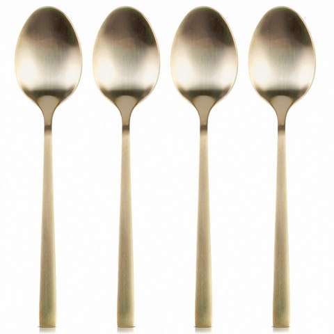 ŁYŻECZKI DO HERBATY KOMPLET ŁYŻECZEK ZESTAW SZTUĆCE ZŁOTE SATYNOWE 4-ELE EXCELLENT HOUSEWARE 139767 ŁYŻECZKI DO HERBATY KOMPLET ŁYŻECZEK ZESTAW SZTUĆCE ZŁOTE SATYNOWE 4-ELE EXCELLENT HOUSEWARE 139767