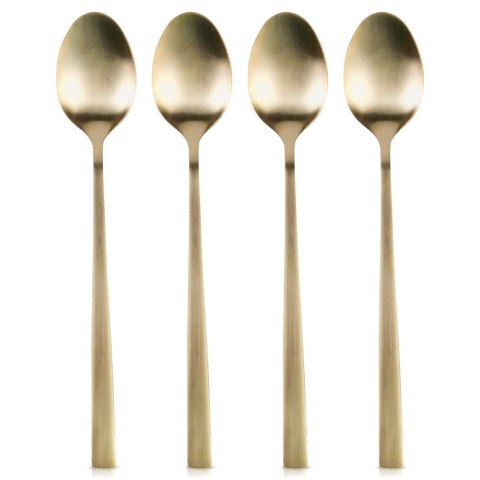ŁYŻECZKI KOKTAJLOWE DESEROWE DŁUGIE DO DRINKÓW SZTUĆCE ZŁOTE SATYNOWE 4-ELE EXCELLENT HOUSEWARE 139769 ŁYŻECZKI KOKTAJLOWE DESEROWE DŁUGIE DO DRINKÓW SZTUĆCE ZŁOTE SATYNOWE 4-ELE EXCELLENT HOUSEWARE 139769