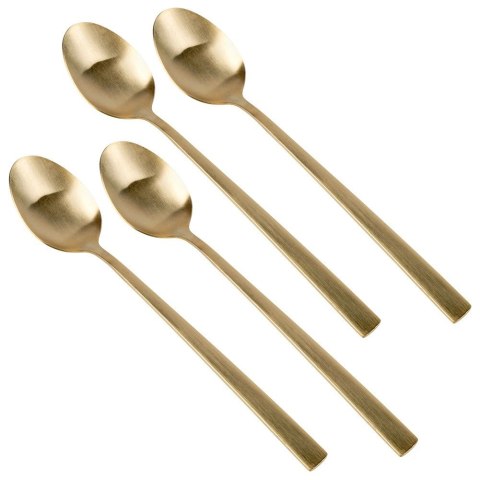 ŁYŻECZKI KOKTAJLOWE DESEROWE DŁUGIE DO DRINKÓW SZTUĆCE ZŁOTE SATYNOWE 4-ELE EXCELLENT HOUSEWARE 139769 ŁYŻECZKI KOKTAJLOWE DESEROWE DŁUGIE DO DRINKÓW SZTUĆCE ZŁOTE SATYNOWE 4-ELE EXCELLENT HOUSEWARE 139769