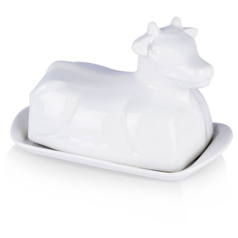 MASELNICZKA PORCELANOWA MASELNICA BIAŁA KROWA POJEMNIK NA MASŁO VILDE 139338 MASELNICZKA PORCELANOWA MASELNICA BIAŁA KROWA POJEMNIK NA MASŁO VILDE 139338