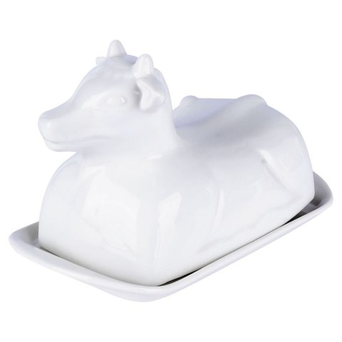 MASELNICZKA PORCELANOWA MASELNICA BIAŁA KROWA POJEMNIK NA MASŁO VILDE 139338 MASELNICZKA PORCELANOWA MASELNICA BIAŁA KROWA POJEMNIK NA MASŁO VILDE 139338