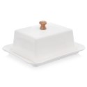 MASELNICZKA PORCELANOWA MASELNICA BIAŁA POJEMNIK NA MASŁO WHITELINE ORION 127143