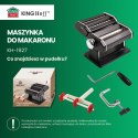 MASZYNKA 2 W 1 DO CIASTA I MAKARONU CZARNA KINGHOFF KH-1927