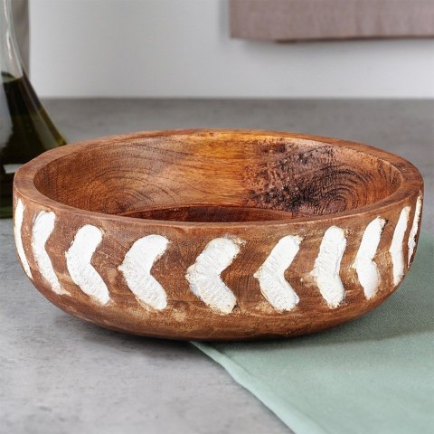 MISKA DREWNIANA DO SERWOWANIA PRZEKĄSEK SAŁATEK NA OWOCE 20CM 850ML VILDE 259688 MISKA DREWNIANA DO SERWOWANIA PRZEKĄSEK SAŁATEK NA OWOCE 20CM 850ML VILDE 259688