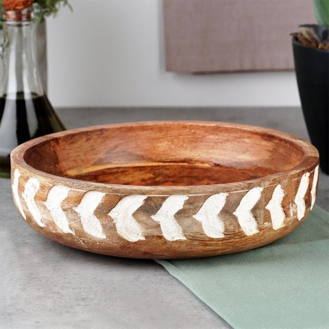 MISKA DREWNIANA DO SERWOWANIA PRZEKĄSEK SAŁATEK NA OWOCE 24CM 1.3L VILDE 259689 MISKA DREWNIANA DO SERWOWANIA PRZEKĄSEK SAŁATEK NA OWOCE 24CM 1.3L VILDE 259689
