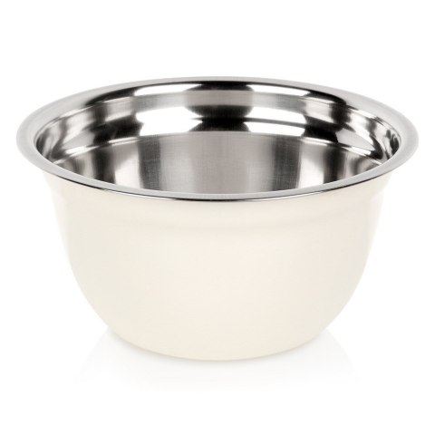 MISKA KUCHENNA METALOWA STALOWA BIAŁA MISECZKA MAŁA 14.5CM 700ML VILDE 259706 MISKA KUCHENNA METALOWA STALOWA BIAŁA MISECZKA MAŁA 14.5CM 700ML VILDE 259706