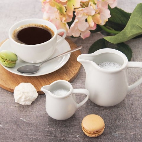 MLECZNIK PORCELANOWY BIAŁY DZBANUSZEK NA MLEKO SOS MONA 80ML ORION 155304