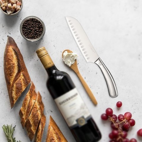 NÓŻ SANTOKU 17.5CM STALOWY POJEDYNCZY KUCHENNY MAESTRO MR-1497 NÓŻ SANTOKU 17.5CM STALOWY POJEDYNCZY KUCHENNY MAESTRO MR-1497