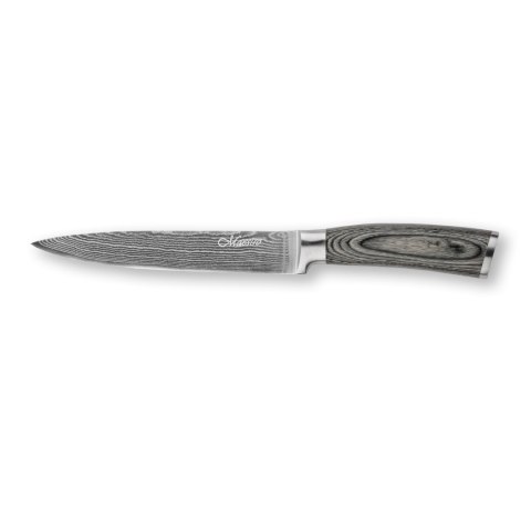 NÓŻ UNIWERSALNY 17.5CM ZE STALI DAMASCEŃSKIEJ POJEDYNCZY KUCHENNY MAESTRO MR-1483 NÓŻ UNIWERSALNY 17.5CM ZE STALI DAMASCEŃSKIEJ POJEDYNCZY KUCHENNY MAESTRO MR-1483