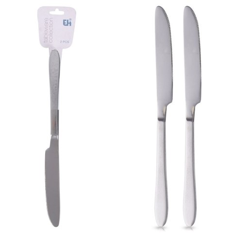 NOŻE STOŁOWE STALOWE 2 SZTUKI KOMPLET NOŻY OBIADOWYCH SZTUĆCE NÓŻ EXCELLENT HOUSEWARE 139407 NOŻE STOŁOWE STALOWE 2 SZTUKI KOMPLET NOŻY OBIADOWYCH SZTUĆCE NÓŻ EXCELLENT HOUSEWARE 139407