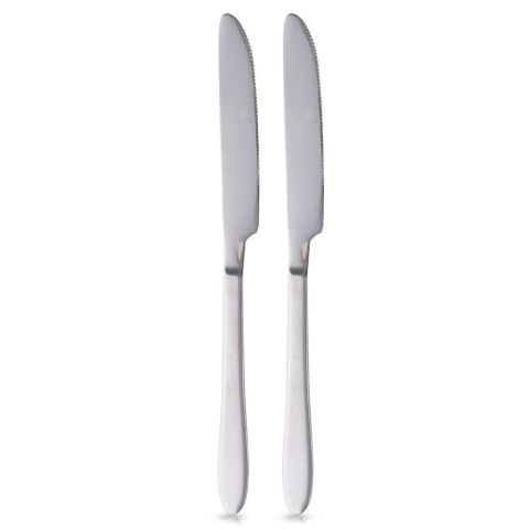 NOŻE STOŁOWE STALOWE 2 SZTUKI KOMPLET NOŻY OBIADOWYCH SZTUĆCE NÓŻ EXCELLENT HOUSEWARE 139407 NOŻE STOŁOWE STALOWE 2 SZTUKI KOMPLET NOŻY OBIADOWYCH SZTUĆCE NÓŻ EXCELLENT HOUSEWARE 139407