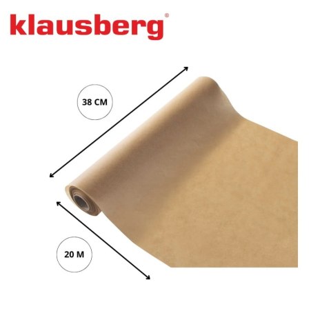 PAPIER PERGAMINOWY DO PIECZENIA 20 M/38 CM KLAUSBERG KB-7903 PAPIER PERGAMINOWY DO PIECZENIA 20 M/38 CM KLAUSBERG KB-7903