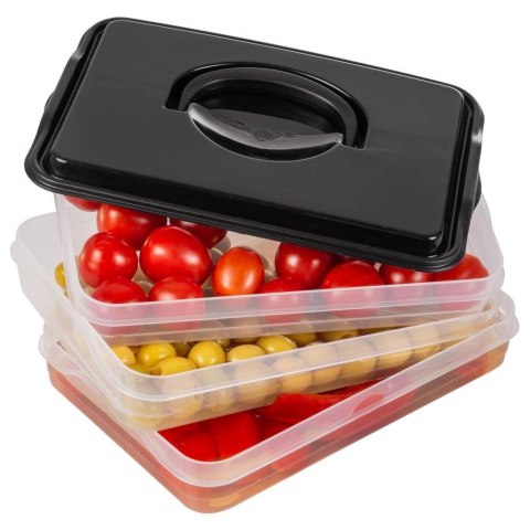 POJEMNIK NA WĘDLINY I SERY ORGANIZER DO LODÓWKI NA WĘDLINĘ SER 3-POZIOMOWY 3 X 600 ML VILDE 122617 POJEMNIK NA WĘDLINY I SERY ORGANIZER DO LODÓWKI NA WĘDLINĘ SER 3-POZIOMOWY 3 X 600 ML VILDE 122617