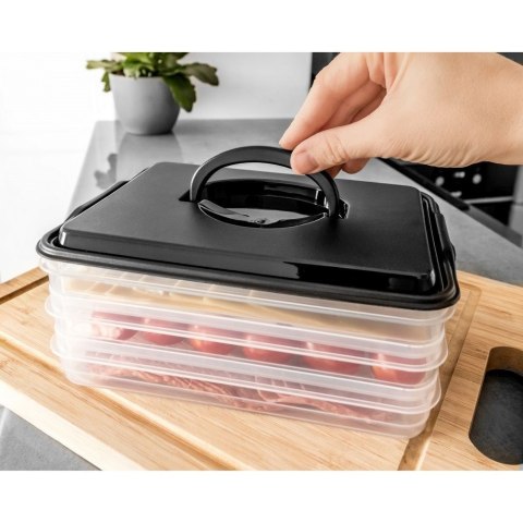 POJEMNIK NA WĘDLINY I SERY ORGANIZER DO LODÓWKI NA WĘDLINĘ SER 3-POZIOMOWY 3 X 600 ML VILDE 122617 POJEMNIK NA WĘDLINY I SERY ORGANIZER DO LODÓWKI NA WĘDLINĘ SER 3-POZIOMOWY 3 X 600 ML VILDE 122617
