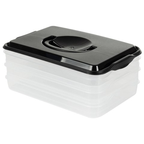 POJEMNIK NA WĘDLINY I SERY ORGANIZER DO LODÓWKI NA WĘDLINĘ SER 3-POZIOMOWY 3 X 600 ML VILDE 122617 POJEMNIK NA WĘDLINY I SERY ORGANIZER DO LODÓWKI NA WĘDLINĘ SER 3-POZIOMOWY 3 X 600 ML VILDE 122617
