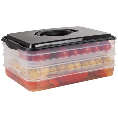 POJEMNIK NA WĘDLINY I SERY ORGANIZER DO LODÓWKI NA WĘDLINĘ SER 3-POZIOMOWY 3 X 600 ML VILDE 122617 POJEMNIK NA WĘDLINY I SERY ORGANIZER DO LODÓWKI NA WĘDLINĘ SER 3-POZIOMOWY 3 X 600 ML VILDE 122617
