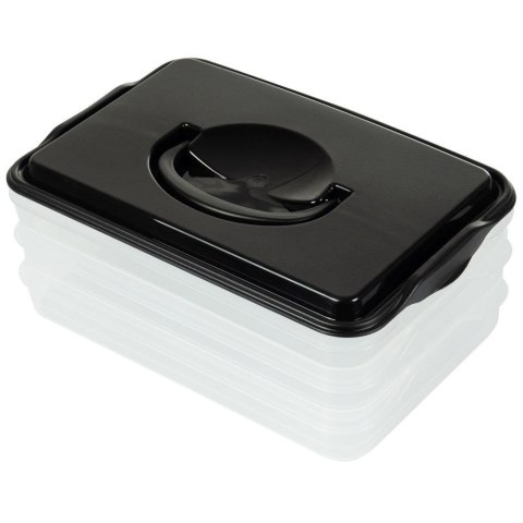 POJEMNIK NA WĘDLINY I SERY ORGANIZER DO LODÓWKI NA WĘDLINĘ SER 3-POZIOMOWY 3 X 600 ML VILDE 122617 POJEMNIK NA WĘDLINY I SERY ORGANIZER DO LODÓWKI NA WĘDLINĘ SER 3-POZIOMOWY 3 X 600 ML VILDE 122617