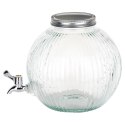 SŁÓJ SŁOIK DO NAPOJÓW Z KRANIKIEM SZKLANY DYSTRYBUTOR NA NAPOJE KULKA 5.5L EXCELLENT HOUSEWARE 139774 SŁÓJ SŁOIK DO NAPOJÓW Z KRANIKIEM SZKLANY DYSTRYBUTOR NA NAPOJE KULKA 5.5L EXCELLENT HOUSEWARE 139774