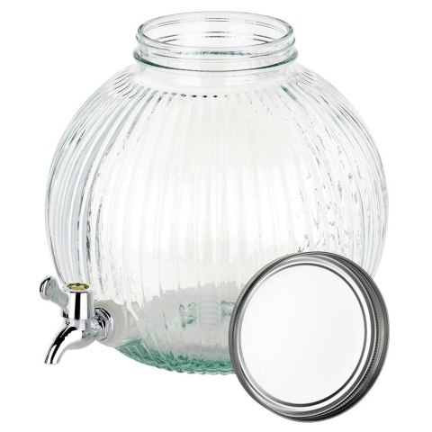 SŁÓJ SŁOIK DO NAPOJÓW Z KRANIKIEM SZKLANY DYSTRYBUTOR NA NAPOJE KULKA 5.5L EXCELLENT HOUSEWARE 139774 SŁÓJ SŁOIK DO NAPOJÓW Z KRANIKIEM SZKLANY DYSTRYBUTOR NA NAPOJE KULKA 5.5L EXCELLENT HOUSEWARE 139774