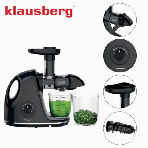 SOKOWIRÓWKA WOLNOOBROTOWA 150W DO OWOCÓW I WARZYW COLD PRESS KLAUSBERG KB-7861 SOKOWIRÓWKA WOLNOOBROTOWA 150W DO OWOCÓW I WARZYW COLD PRESS KLAUSBERG KB-7861
