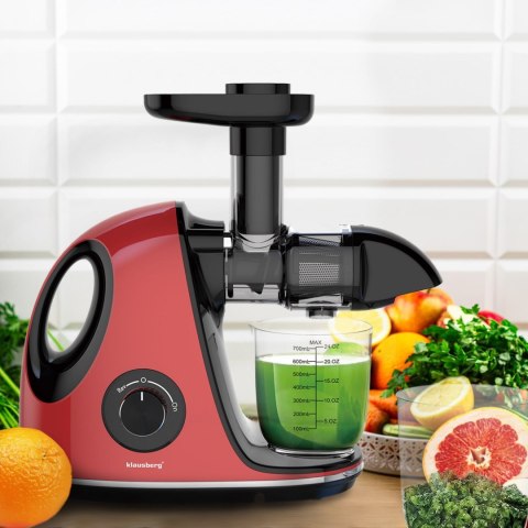 SOKOWIRÓWKA WOLNOOBROTOWA 150W DO OWOCÓW I WARZYW COLD PRESS KLAUSBERG KB-7865 SOKOWIRÓWKA WOLNOOBROTOWA 150W DO OWOCÓW I WARZYW COLD PRESS KLAUSBERG KB-7865