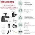 SOKOWIRÓWKA WOLNOOBROTOWA 150W DO OWOCÓW I WARZYW COLD PRESS KLAUSBERG KB-7866