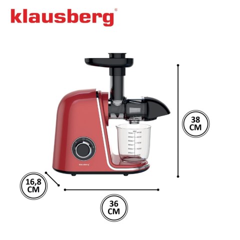 SOKOWIRÓWKA WOLNOOBROTOWA 150W DO OWOCÓW I WARZYW COLD PRESS KLAUSBERG KB-7870