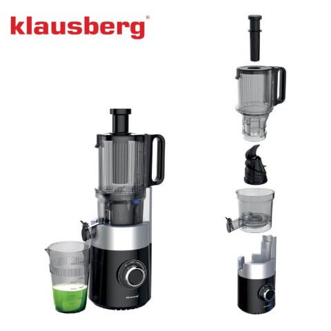 SOKOWIRÓWKA WOLNOOBROTOWA 180W DO OWOCÓW I WARZYW COLD PRESS KLAUSBERG KB-7871