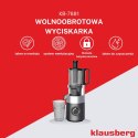 SOKOWIRÓWKA WOLNOOBROTOWA 180W DO OWOCÓW I WARZYW COLD PRESS KLAUSBERG KB-7881