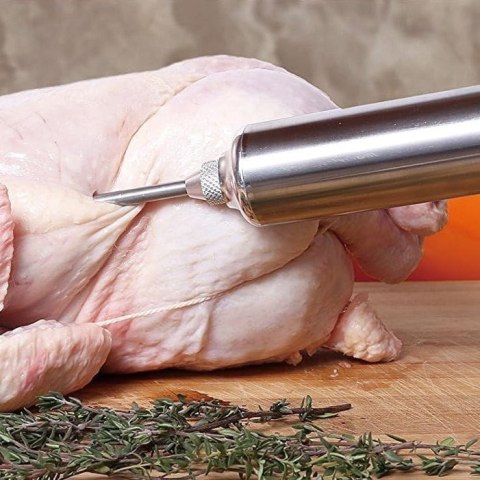 STRZYKAWKA DO MARYNOWANIA PEKLOWANIA MIĘSA 60ML STALOWA KLAUSBERG KB-7842