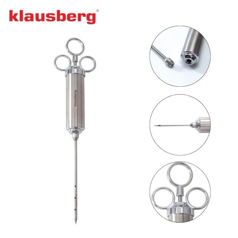 STRZYKAWKA DO MARYNOWANIA PEKLOWANIA MIĘSA 60ML STALOWA KLAUSBERG KB-7842