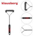 SZCZOTKA DO CZYSZCZENIA GRILLA, STAL NIERDZEWNA, UCHWYT Z TWORZYWA, KLAUSBERG KB-7898