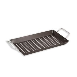 TACA DO GRILLOWANIA GRILLOWA ZE STALI NIERDZEWNEJ 38.5X20CM RUSZT MAESTRO MR-1006