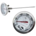 TERMOMETR DO WĘDZARNI STALOWY Z SONDĄ 16CM ORION 152849