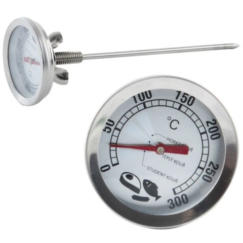 TERMOMETR DO WĘDZARNI STALOWY Z SONDĄ 16CM ORION 152849 TERMOMETR DO WĘDZARNI STALOWY Z SONDĄ 16CM ORION 152849