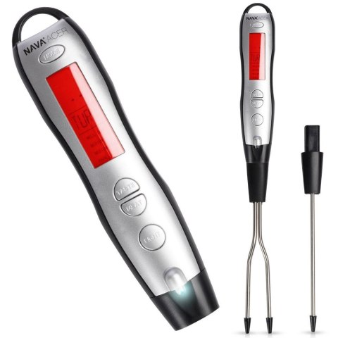 TERMOMETR KUCHENNY ELEKTRONICZNY Z WIDELCEM I SONDĄ DO MIĘSA TIMER ACER NAVA 10-274-041 TERMOMETR KUCHENNY ELEKTRONICZNY Z WIDELCEM I SONDĄ DO MIĘSA TIMER ACER NAVA 10-274-041