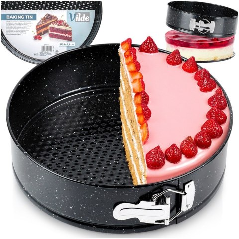 TORTOWNICA ROZPINANA GRANITOWA FORMA OKRĄGŁA 24CM VILDE 279016 TORTOWNICA ROZPINANA GRANITOWA FORMA OKRĄGŁA 24CM VILDE 279016
