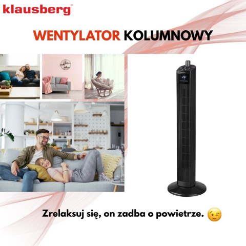 WENTYLATOR KOLUMNOWY PODŁOGOWY Z PILOTEM 55W KLAUSBERG KB-7876