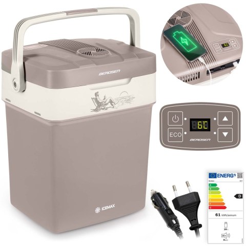 Lodówka turystyczna Berdsen Icemax 29 litry tryb ECO - ciemnoszara Lodówka turystyczna Berdsen Icemax 29 litry tryb ECO - ciemnoszara