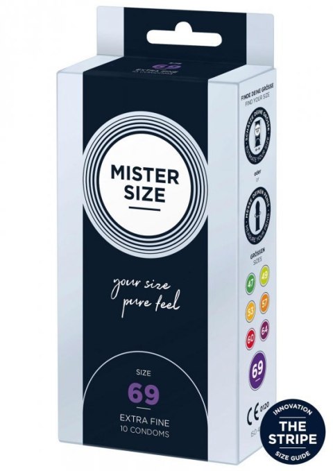 MISTER SIZE 69mm Condoms 10pcs Natural