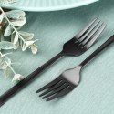 WIDELCZYKI DESEROWE DO CIASTA PRZEKĄSEK STALOWE CZARNE 4-ELE SATYNA EXCELLENT HOUSEWARE 139771 WIDELCZYKI DESEROWE DO CIASTA PRZEKĄSEK STALOWE CZARNE 4-ELE SATYNA EXCELLENT HOUSEWARE 139771