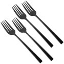 WIDELCZYKI DESEROWE DO CIASTA PRZEKĄSEK STALOWE CZARNE 4-ELE SATYNA EXCELLENT HOUSEWARE 139771 WIDELCZYKI DESEROWE DO CIASTA PRZEKĄSEK STALOWE CZARNE 4-ELE SATYNA EXCELLENT HOUSEWARE 139771