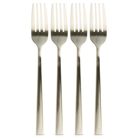 WIDELCZYKI DESEROWE DO CIASTA PRZEKĄSEK STALOWE ZŁOTE 4-ELE SATYNOWE EXCELLENT HOUSEWARE 139745 WIDELCZYKI DESEROWE DO CIASTA PRZEKĄSEK STALOWE ZŁOTE 4-ELE SATYNOWE EXCELLENT HOUSEWARE 139745