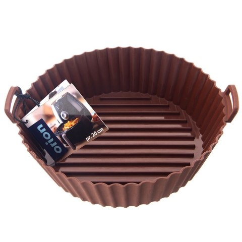 WKŁAD SILIKONOWY DO FRYTKOWNICY BEZTŁUSZCZOWEJ AIR FRYER BRĄZOWY OKRĄGŁY 20CM SILLINIE ORION 151750 WKŁAD SILIKONOWY DO FRYTKOWNICY BEZTŁUSZCZOWEJ AIR FRYER BRĄZOWY OKRĄGŁY 20CM SILLINIE ORION 151750