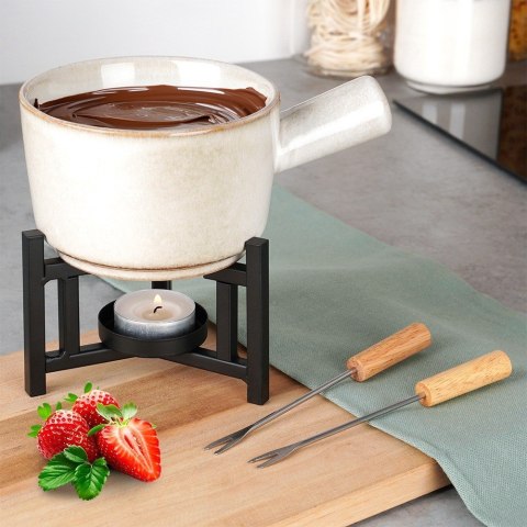 ZESTAW DO FONDUE PORCELANOWY KUBEK 450 ML 4 ELEMENTY EXCELLENT HOUSEWARE 259693 ZESTAW DO FONDUE PORCELANOWY KUBEK 450 ML 4 ELEMENTY EXCELLENT HOUSEWARE 259693