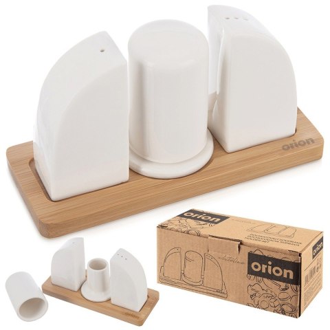 ZESTAW DO SOLI I PIEPRZU PORCELANOWY 4-ELE PRZYPRAWNIK SOLNICZKA + PIEPRZNICZKA WHITELINE ORION 152377 ZESTAW DO SOLI I PIEPRZU PORCELANOWY 4-ELE PRZYPRAWNIK SOLNICZKA + PIEPRZNICZKA WHITELINE ORION 152377