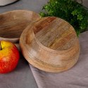 ZESTAW MISEK DREWNIANYCH DO SERWOWANIA 2 SZTUKI 16CM 400ML HOME STYLING COLLECTION 259648