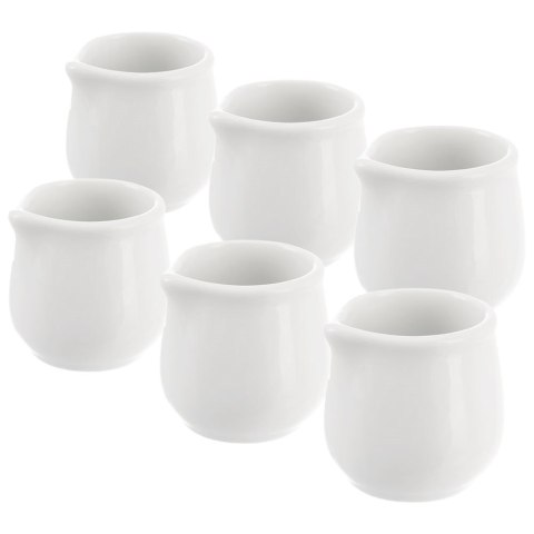 ZESTAW MLECZNIKÓW PORCELANOWYCH BIAŁY 6-ELE DZBANUSZEK NA MLEKO SOS MONA 40 ML ORION 155309 ZESTAW MLECZNIKÓW PORCELANOWYCH BIAŁY 6-ELE DZBANUSZEK NA MLEKO SOS MONA 40 ML ORION 155309