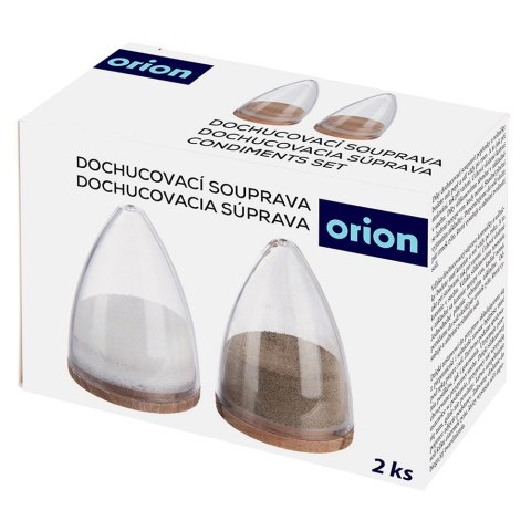 ZESTAW NA SÓL PIEPRZ 2-ELE SOLNICZKA I PIEPRZNICZKA ORION 155121 ZESTAW NA SÓL PIEPRZ 2-ELE SOLNICZKA I PIEPRZNICZKA ORION 155121