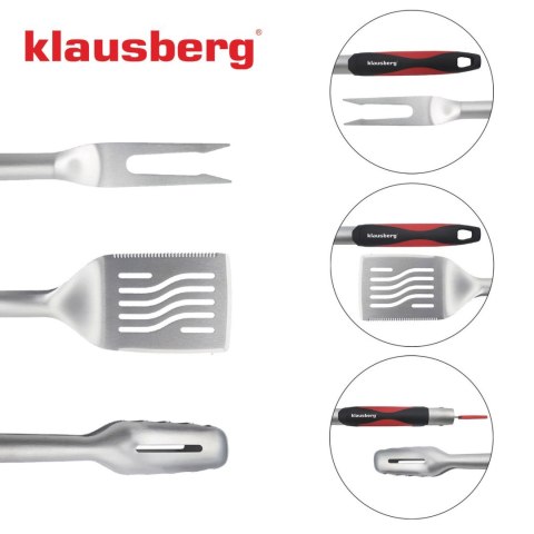 ZESTAW PRZYBORÓW DO GRILLA, 3 ELEMENTY, NARZĘDZIA DO GRILLOWANIA, KLAUSBERG KB-7899 ZESTAW PRZYBORÓW DO GRILLA, 3 ELEMENTY, NARZĘDZIA DO GRILLOWANIA, KLAUSBERG KB-7899